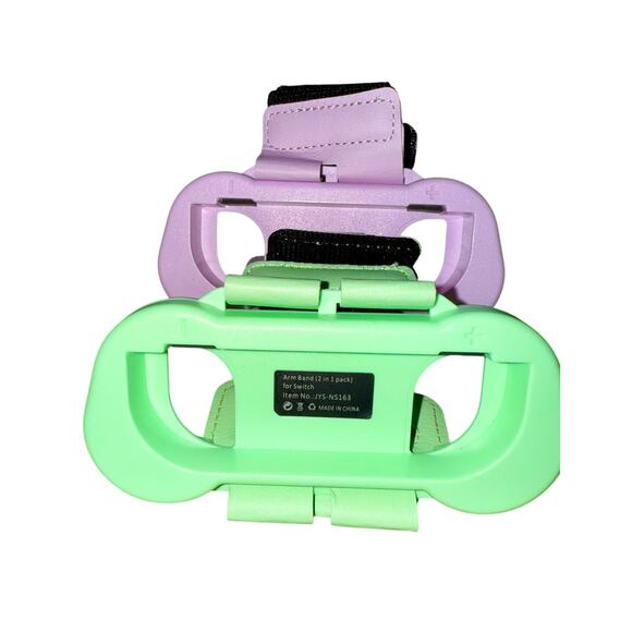 MENEEA Wrist Strap Adjustable Wrist Bands for Nintendo Switch 2 Pack Pink Green - Picture 5 of 5